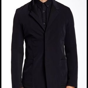 Helmut Lang – Notch Lapel Three Button Mesh Blazer